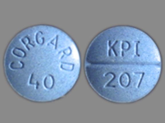 Corgard 40 mg CORGARD 40 KPI 207