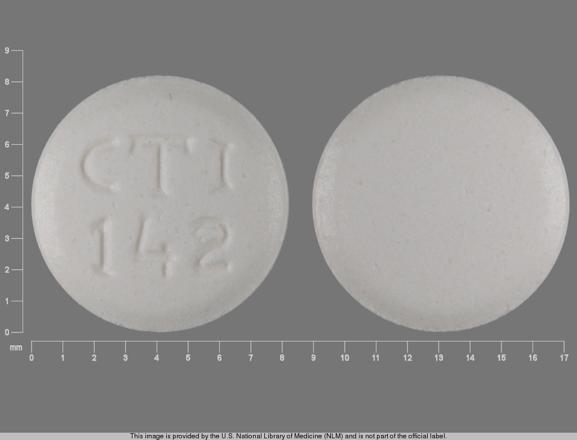 Pill CTI 142 White Round is Lovastatin