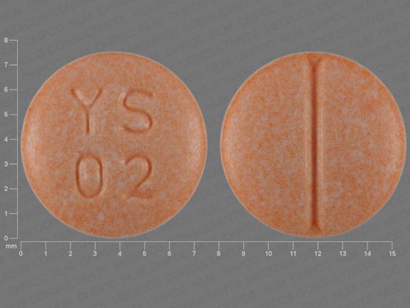 Pill YS 02 Orange Round is Clonidine Hydrochloride