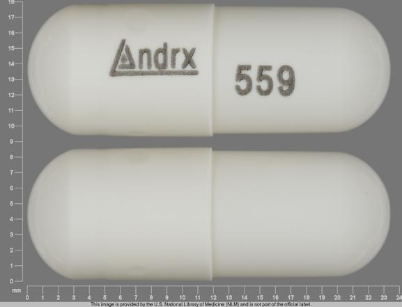 Potassium chloride extended release 8 mEq (600 mg) Andrx 559