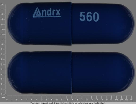 Potassium chloride extended release 10 mEq (750 mg) Andrx 560