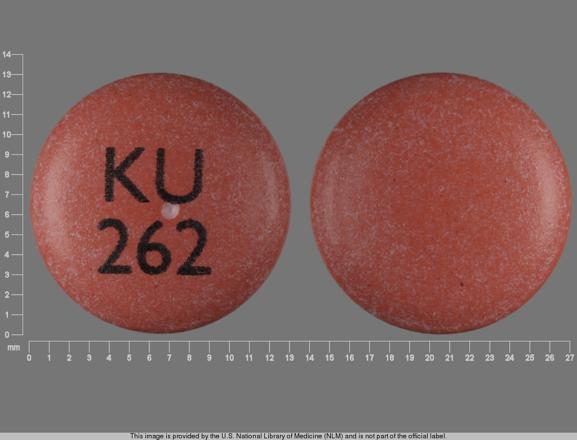 Nifedipine extended release 90 mg KU 262