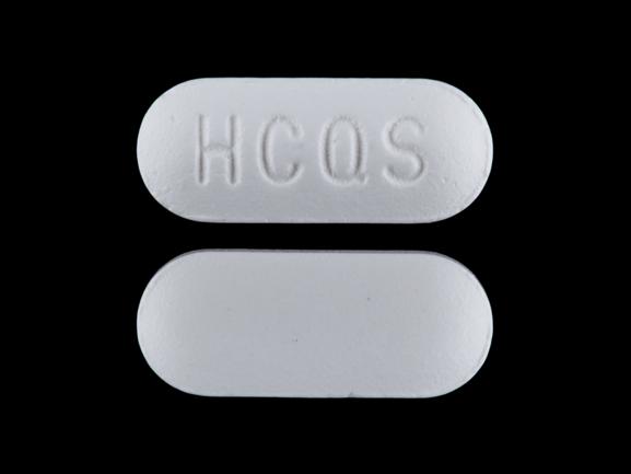 Pill HCQS White Oval is Hydroxychloroquine Sulfate