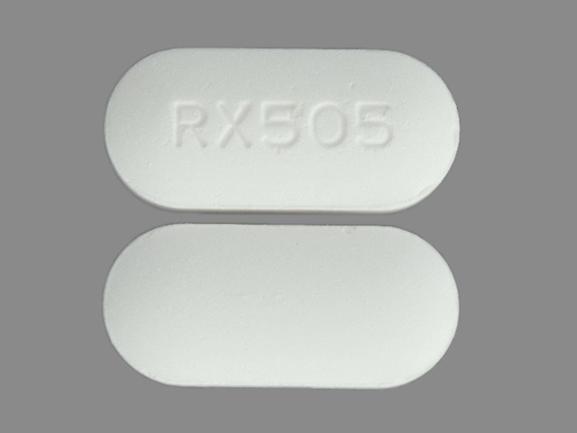 Pill RX505 White Oval is Acyclovir