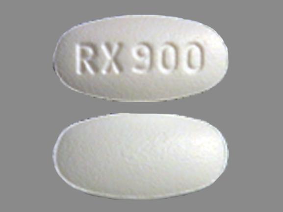 Pill RX 900 White Oval is Fenofibrate