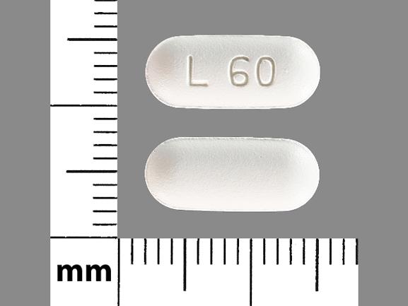 Pill L 60 White Capsule/Oblong is Latuda