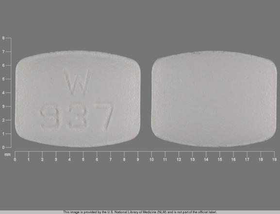 Pill W 937 White Barrel is Famotidine