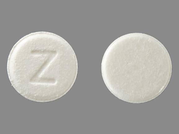 Pill Z White Round is Zomig-ZMT