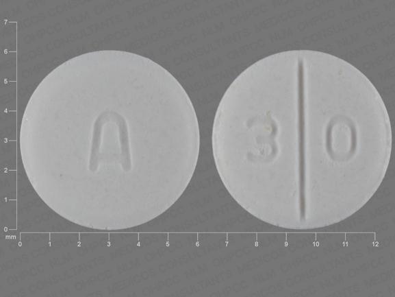 Pill A 3 0 White Round is Glyburide