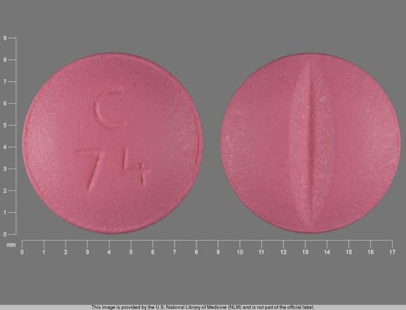 Metoprolol tartrate 50 mg C 74