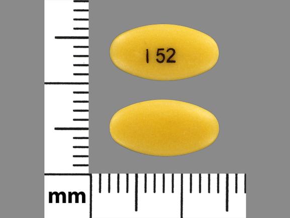 Pill I 52 Yellow Elliptical/Oval is Pantoprazole Sodium Delayed-Release