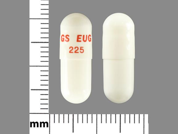 Pill GS EUG 225 White Capsule-shape is Propafenone Hydrochloride Extended Release