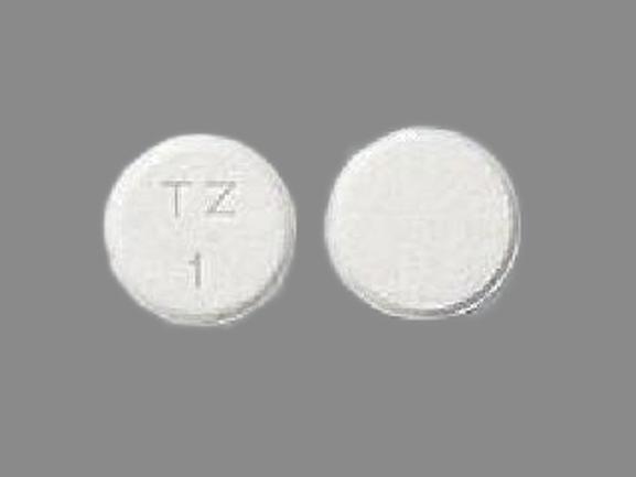 Pill TZ 1 White Round is Mirtazapine (Orally Disintegrating)