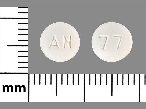 Hydroxyzine hydrochloride 50 mg AN 77