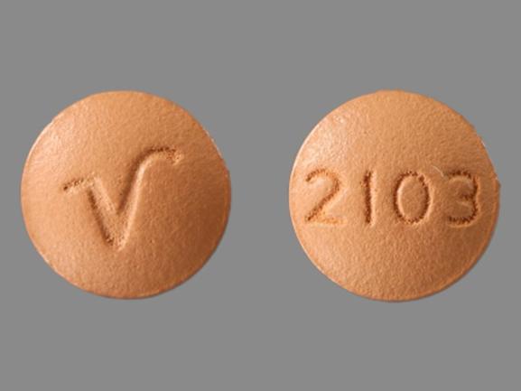 V 2103 Pill Brown Round 8mm Pill Identifier Drugs Com