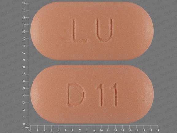 Niacin extended-release 500 mg LU D11