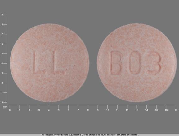 Hydrochlorothiazide and lisinopril 25 mg / 20 mg B03 LL