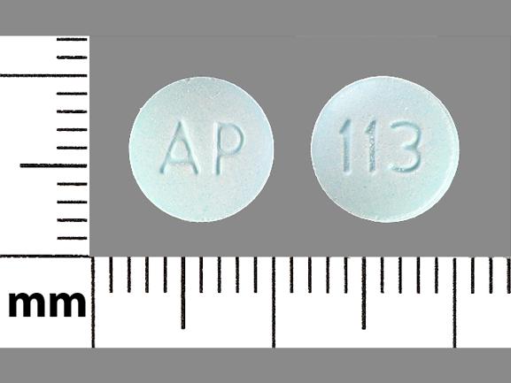 Pill AP 113 Blue Round is Levsin SL