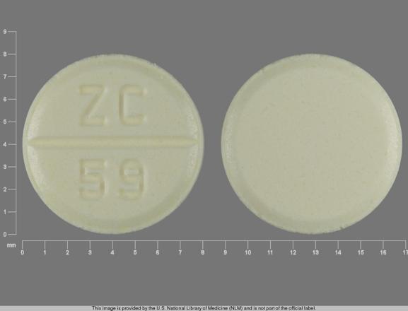 Zc 59 Pill Images Yellow Round