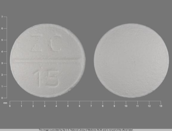 Zc 15 Pill Images White Round