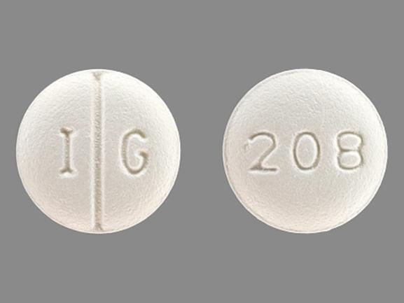 Pill I G 208 White Round is Citalopram Hydrobromide