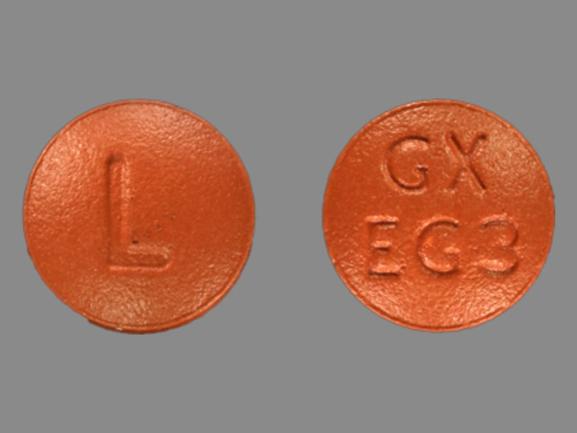 Pill GX EG3 L Orange Round is Leukeran