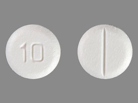 Pill 10 White Round is Hyoscyamine Sulfate