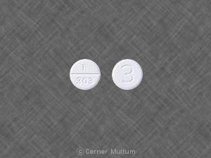 Pill H 303 3 White Round is Acetaminophen and Codeine Phosphate