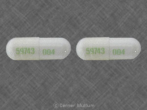 Pill 59743 004 is Geone 325 mg / 50 mg / 40 mg