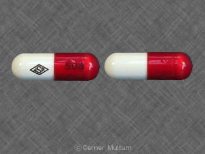Pill JSP 508 Red & White Capsule/Oblong is Acetaminophen, Dichloralphenazone and Isometheptene