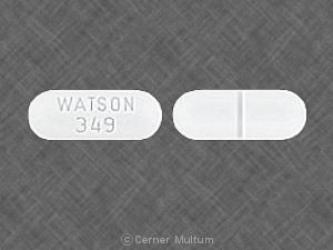 Acetaminophen and hydrocodone bitartrate 500 mg / 5 mg WATSON 349