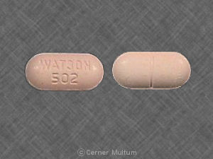 Acetaminophen and hydrocodone bitartrate 650 mg / 7.5 mg WATSON 502