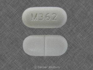 Acetaminophen and hydrocodone bitartrate 660 mg / 10 mg M362