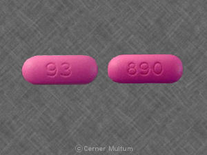 Pill 93 890 Pink Oval is Acetaminophen and Propoxyphene Napsylate