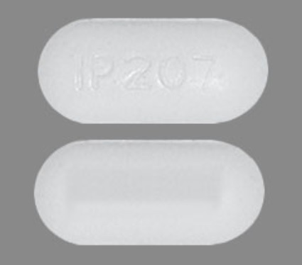 Pill IP 207 White Capsule/Oblong is Acetaminophen and Oxycodone Hydrochloride