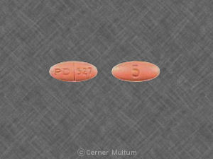 Pill PD 527 5 Brown Oval is Accupril