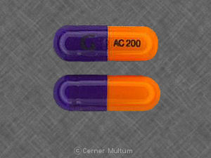 Acebutolol hydrochloride 200 mg G AC 200