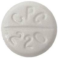 Pill CPC 220 White Round is Acetaminophen