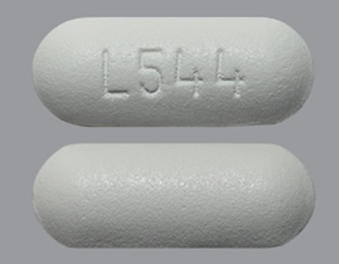Pill L544 White Capsule/Oblong is Acetaminophen Extended Release