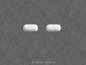 Acetaminophen and hydrocodone bitartrate 500 mg / 5 mg M357