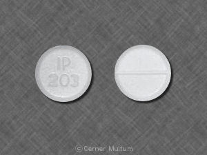 Acetaminophen and oxycodone hydrochloride 325 mg / 5 mg IP 203