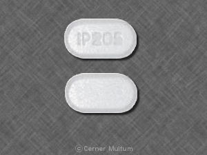 Pill IP 205 White Oval is Acetaminophen and Oxycodone Hydrochloride