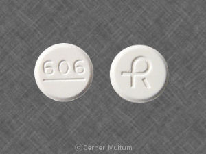 Pill 606 R White Round is Acyclovir