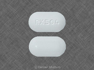 Pill RX504 White Oval is Acyclovir