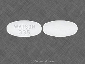 Pill WATSON 335 White Oval is Acyclovir