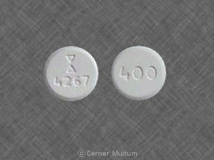 Pill Logo 4267 400 White Round is Acyclovir