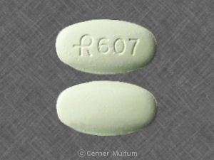 Pill R607 Green Oval is Acyclovir