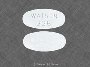 Pill WATSON 336 White Oval is Acyclovir