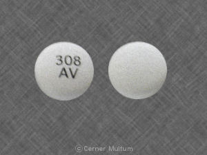 Pill 308 AV is Allegra-D 24 Hour 180 mg / 240 mg