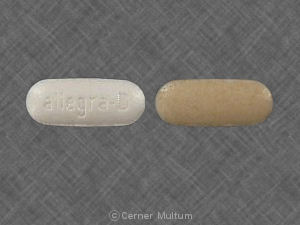 Pill Allegra-D Tan & White Oval is Allegra-D 12 Hour